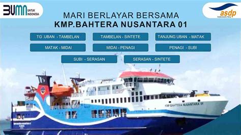 Jadwal Kapal Roro Kmp Bahtera Nusantara Mulai Januari