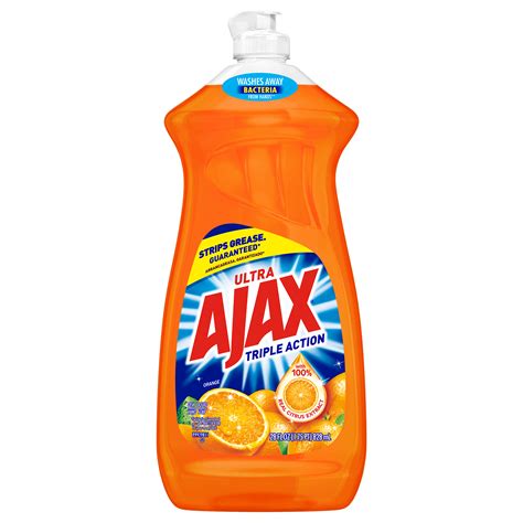 Ajax Ultra Triple Action Liquid Dish Soap Orange 28 Fluid Ounce