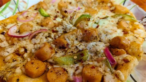 Chicken Sausage Pizza Recipe डोमिनोज़ स्टाइल Youtube