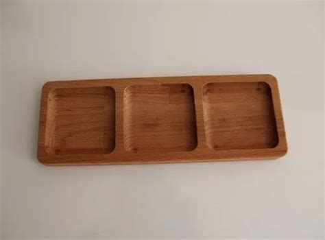 Tabla Para Servir Aperitivos Trio Square De Madera MercadoLibre