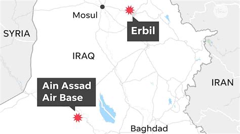 Iran attacks U.S. troops at Ain Assad air base and Erbil base in Iraq