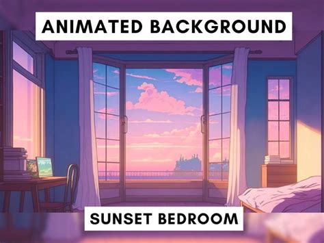 Vtuber Animated Background For Twitch Lofi Bedroom Lofi Stream