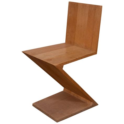 Zig Zag Chair By Gerrit Thomas Rietveld At Stdibs