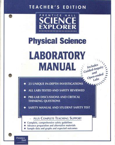 Prentice Hall Science Explorer Physical Science Laboratory Manual ...