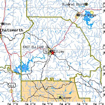 East Ellijay, Georgia (GA) ~ population data, races, housing & economy