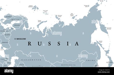 Mapa Político De Rusia Fotografías E Imágenes De Alta Resolución Alamy