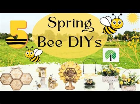 5 Must See Spring Honey Bee DIYs Dollar Tree Crafts Trash To