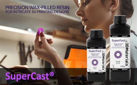 Supercast 8k 3d Printer Resin Wax Filled For Ultrafine Filigree