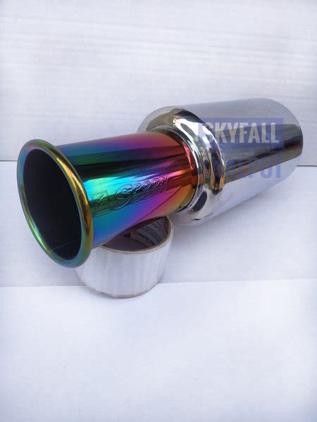 Jual Knalpot Racing Mobil Spoon Plangi Rainbow Silencer Only Di Lapak