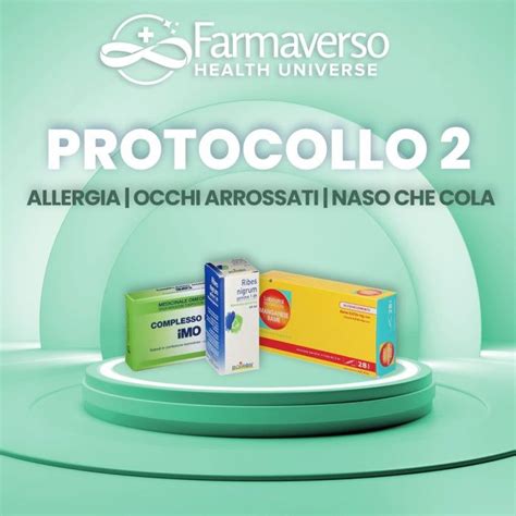 PROTOCOLLO 2 ALLERGIA OCCHI ARROSSATI NASO CHE COLA