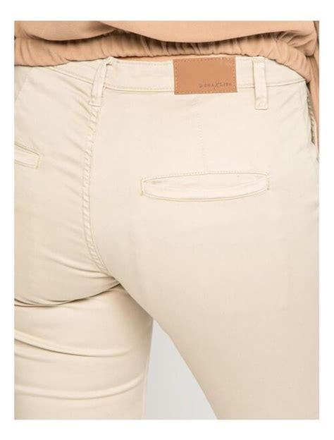 Pantalon Chino Beige Femme