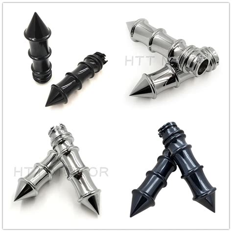 Aftermarket Motorcycle Parts Chrome Skeleton Spike Mm Hand Grips