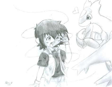 Ash and Latias by inno-chan on DeviantArt