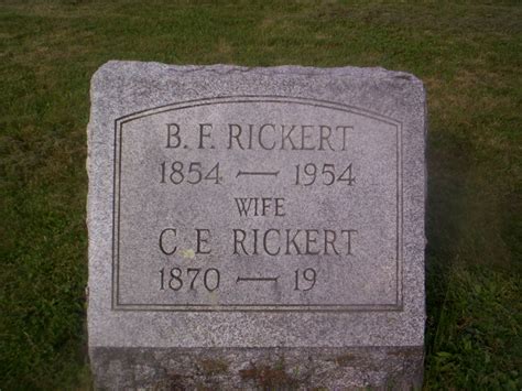 Benjamin Franklin Ben Rickert 1854 1943 Mémorial Find a Grave