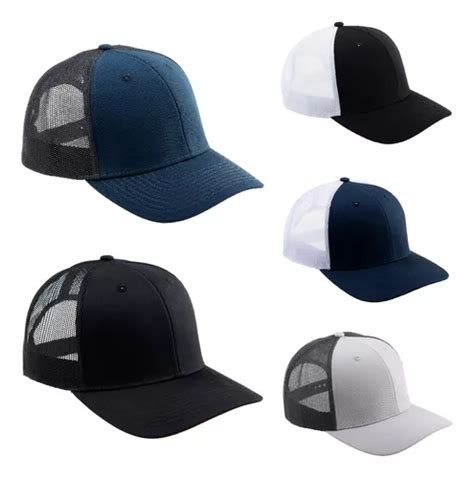 Gorra Trucker Premium Lisa Mayoreo Piezas Combinada Meses Sin