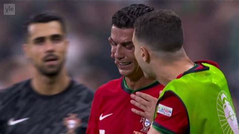 Uskomaton Tilanne Cristiano Ronaldo Hassasi Rankkarin Ja Murtui