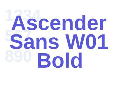 Ascender Sans W01 Bold - Font Free [ Download Now ]