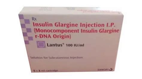 Lantus Insulin Glargine Injection Prescription Treatment Diabetes At