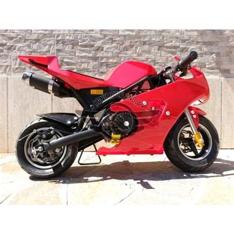 Minimoto Gp Raffreddata Aria Motore Cc Minigp Rosso Minimotolandia