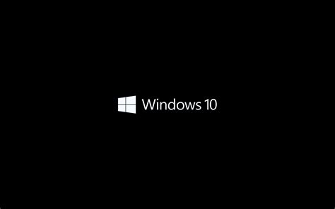 Wallpaper Microsoft Windows Logo Windows 10 Simple Black Background Images