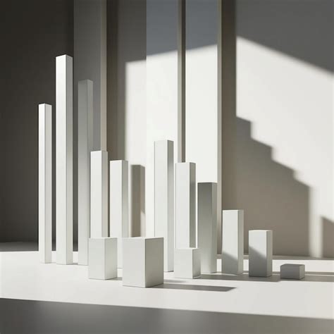 Photorealistic 3D Growth Chart | Premium AI-generated image 