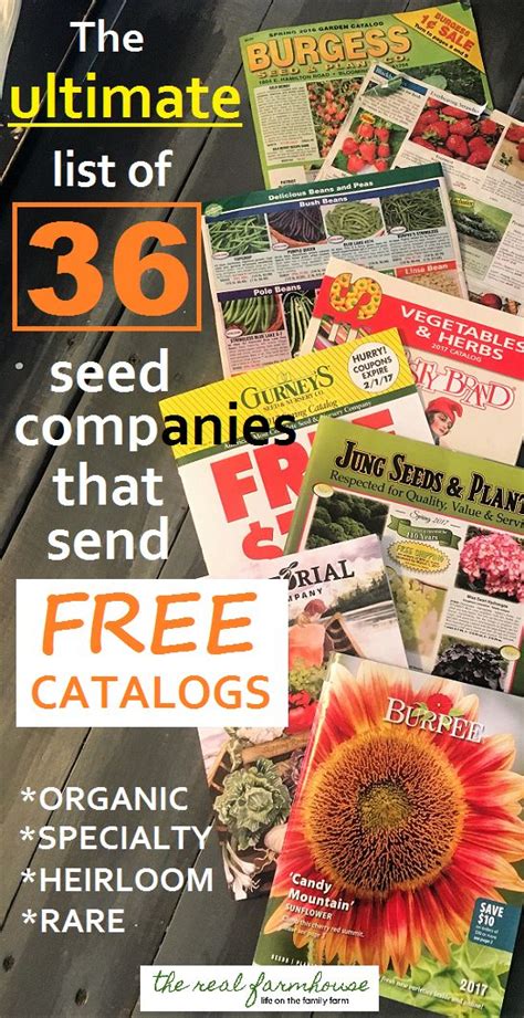 36 seed companies that send free catalogs right to your door. How to ...