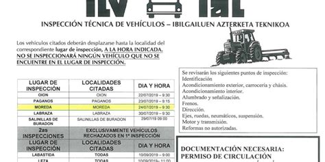 INSPECCION TECNICA VEHICULOS AGRICOLAS