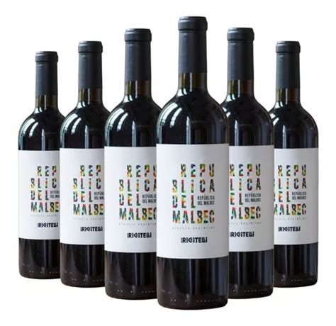 Vino República Del Malbec Caja X 6 X 750ml