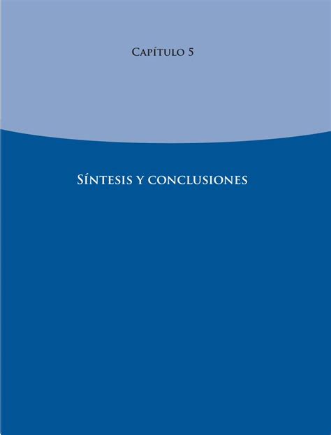 PDF Capítulo 5 Capítulo 5 Síntesis y conclusiones El Aprendizaje