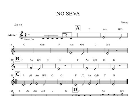 No Se Va (arr. MATEO AGUILAR USCANGA) by Morat Sheet Music for Easy ...