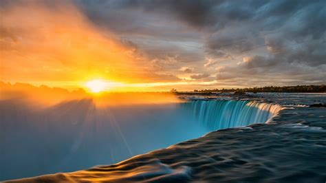 Niagara Falls Landscape Sun Waterfall Hd Wallpaper Wallpaper Flare