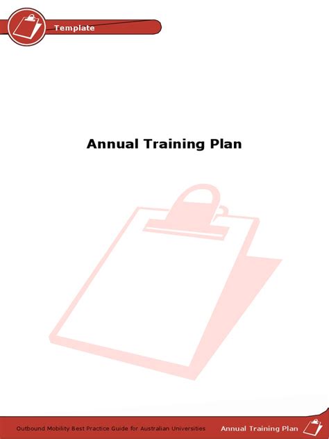 Annual Training Plan Free Pdf Template Download Pdf