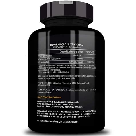 Kit Coenzima Q10 Ubiquinol 120 Caps Magnésio Dimalato 400mg 120