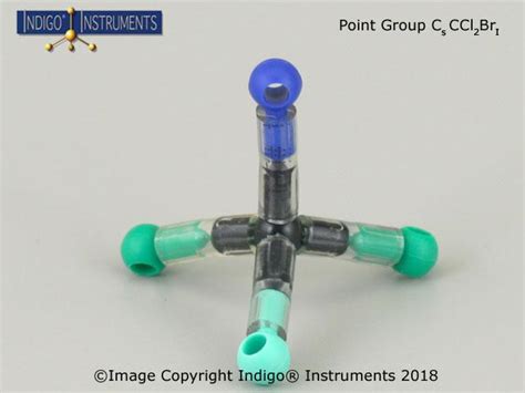 Orbit Cs Symmetry Point Group CCl2BrI Molecular Model