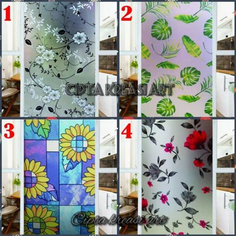 Jual Stiker Motif Kaca Jendela Pintu Rumah Kaca Film Sticker