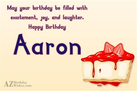 Happy Birthday Aaron - AZBirthdayWishes.com