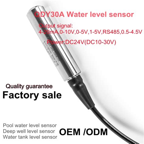 Submersible Liquid Water Level Sensor 4 20mA 0 5V RS485 Level Probe