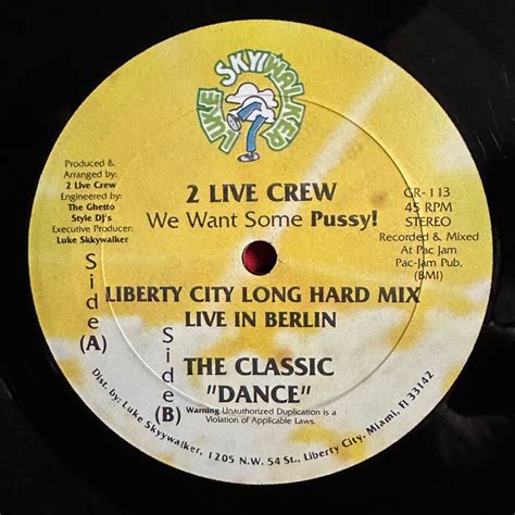 Yahoo オークション 12 THE 2 LIVE CREW WE WANT SOME PUSSY