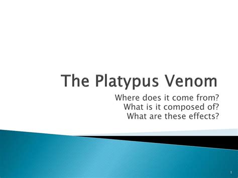 PPT - The Platypus Venom PowerPoint Presentation, free download - ID ...