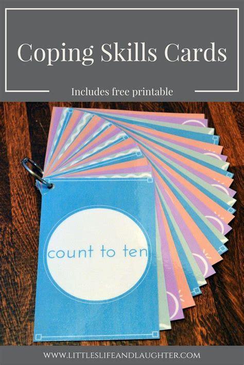 Free Printable Coping Skills Cards Are Useful For Teachers Counselors