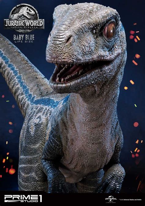 Jurassic World Fallen Kingdom Life Size Baby Blue Statue By Prime