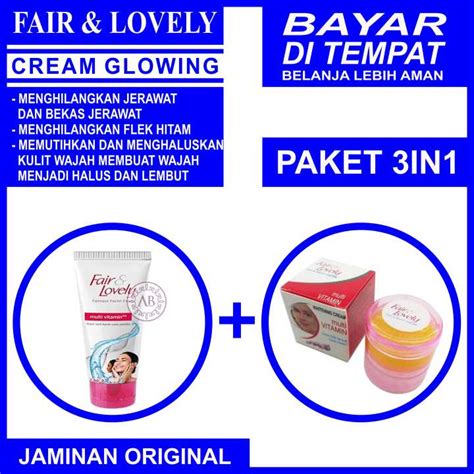 Paket Fair Lovely Cream Day Night Susun Cream Siang Dan Malam Krim