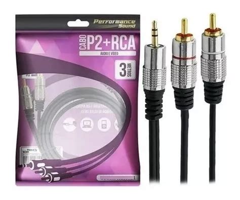 Cabo Profissional De Audio P Rca Blindado Metros K Mercadolivre