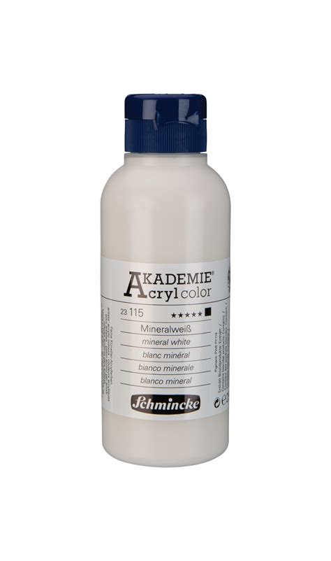 115 Mineral White Akademie Acryl 250ml Kobalt