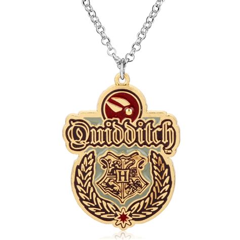 Hot Sale Movie Jewelry Hogwarts School Badge Crest Necklace Gryffindor