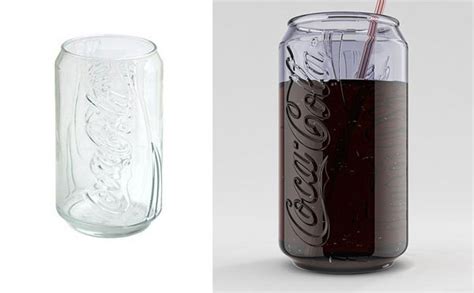 Clear Coca-Cola Glass Can