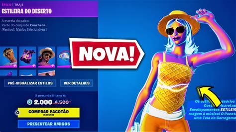 NOVA SKIN COACHELLA LOJA DE HOJE FORTNITE 13 04 FORTNITE LOJA DE