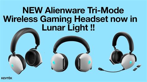 Alienware Aw H Lunar Light Wireless Gaming Headset Uboxing Youtube