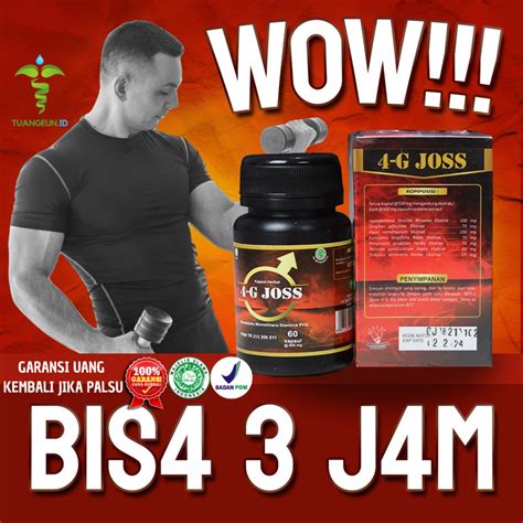 Jual G Joss Asli Bpom Vitamin Alami Upgrade Stamina Pria Kapsul