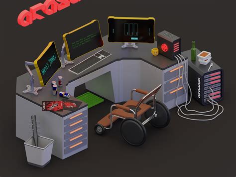 CYBERPUNK 2077 STYLE OFFICE by illustra_avometra on Dribbble